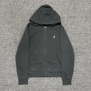 Polo ralph lauren black zipup hoodie